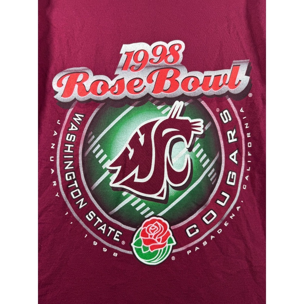 Vintage Pro Player Washington State Cougars 1998 Rose Bowl t-shirt Mens Medium
